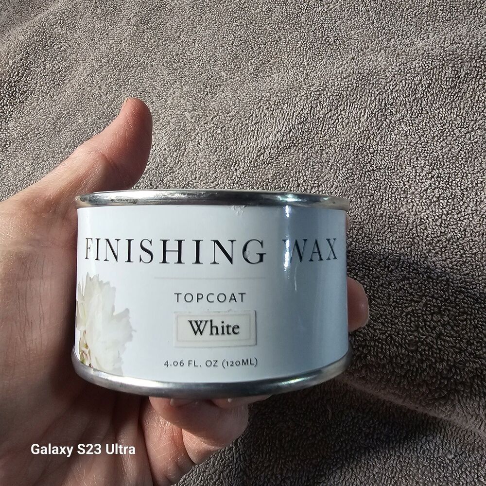 Jolie Finishing Wax - Protective topcoat Paint - 120 ml, White 4 Oz